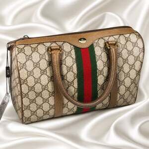 Vintage Gucci GG Supreme Web Boston Bag